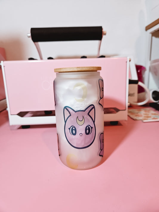 Cat Sailor Moon Glass Cup
