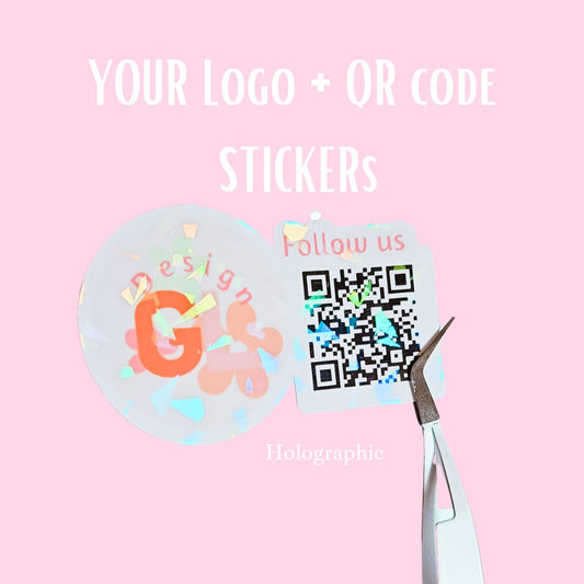 LOGO + QR code Sticker